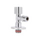 Кран кутовий Thermo Alliance Forte 1/2"Зх3/8"З з перехідником M10, хром TAF341W159