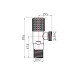 Кран кутовий (круг) Thermo Alliance Standart 1/2"Зх3/4"З, нерж, хром, керам. буксу TAS351W1520