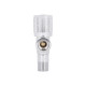 Кран кутовий (круг) Thermo Alliance Standart 1/2"Зх3/4"З, нерж, хром, керам. буксу TAS351W1520