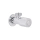 Кран кутовий (круг) Thermo Alliance Standart 1/2"Зх3/4"З, нерж, хром, керам. буксу TAS351W1520