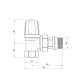 Кран радіаторний Icma 1/2" з антипротіканням кутовий без ручки №952