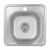 Кухонна мийка Brinex 3838 0,6 мм Satin (BRIN3835SAT06)