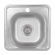 Кухонна мийка Brinex 3838 0,6 мм Satin (BRIN3835SAT06)