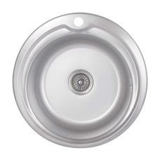 Кухонна мийка Brinex 510-D 0,8 мм Satin (BRIN510SAT08)