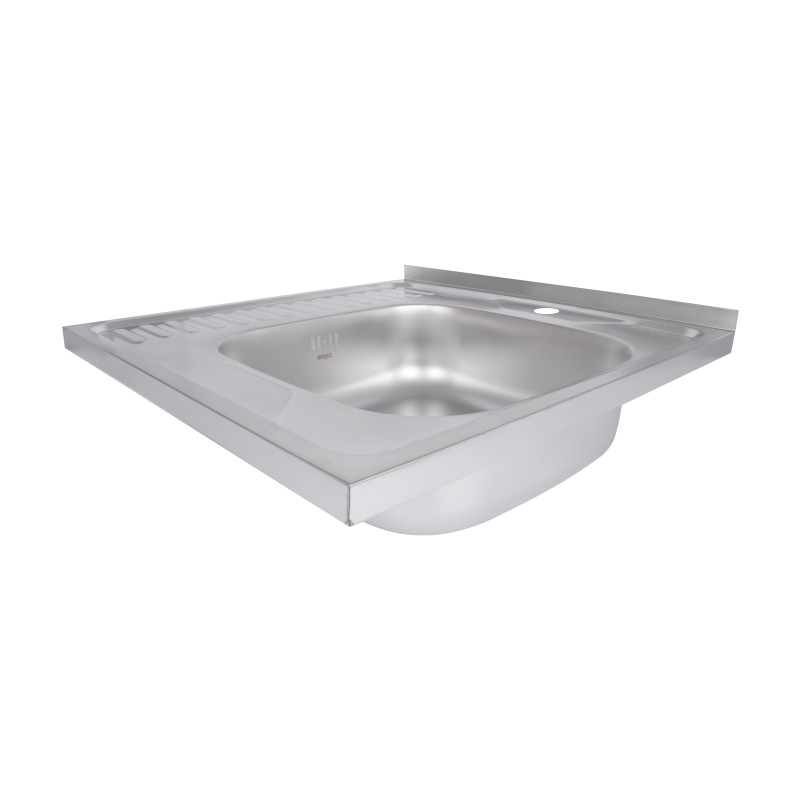 Кухонна мийка Brinex 6060-R 0,6 мм Satin (BRIN6060RSAT06)