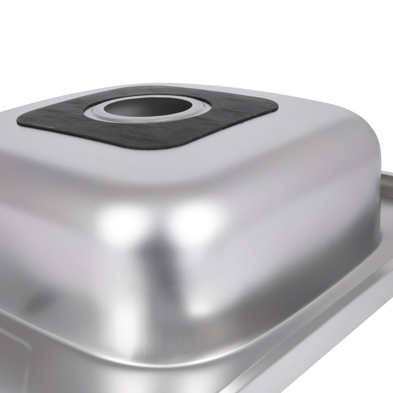 Кухонна мийка Brinex 6060-R 0,6 мм Satin (BRIN6060RSAT06)