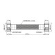 Шланг Forte для води D10 60 см нержавіюче оплетення 1/2"x1/2" ВВ TAF384W60 Thermo Alliance