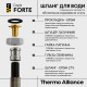 Шланг Forte для води D10 60 см нержавіюче оплетення 1/2"x1/2" ВВ TAF384W60 Thermo Alliance