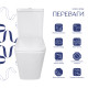 Унітаз підлоговий Qtap Crow Ultra Quiet безобідковий з сідінням Soft-close QTCRO27W51028