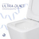 Унітаз підлоговий Qtap Crow Ultra Quiet безобідковий з сідінням Soft-close QTCRO27W51028