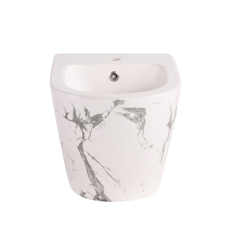 Біде підвісне Qtap Robin 515x370x350 мм, Marble QT13551381GMR