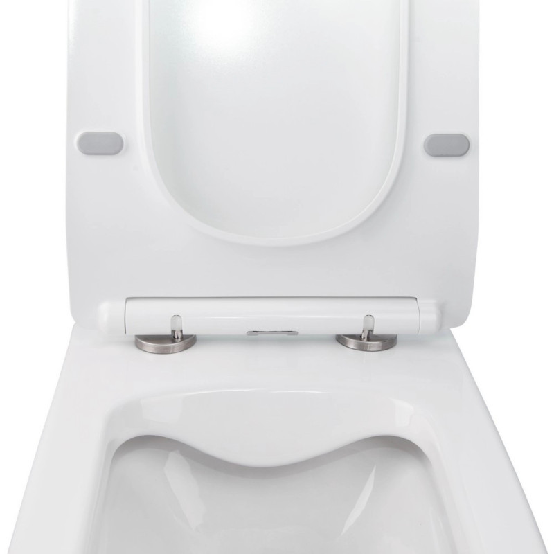 Готове рішення Qtap для ванної кімнати: підвісний унітаз Crow Rimless 520х360х290 + комплект інсталяції Nest 4 в 1 (кругла клавіша Black mat)