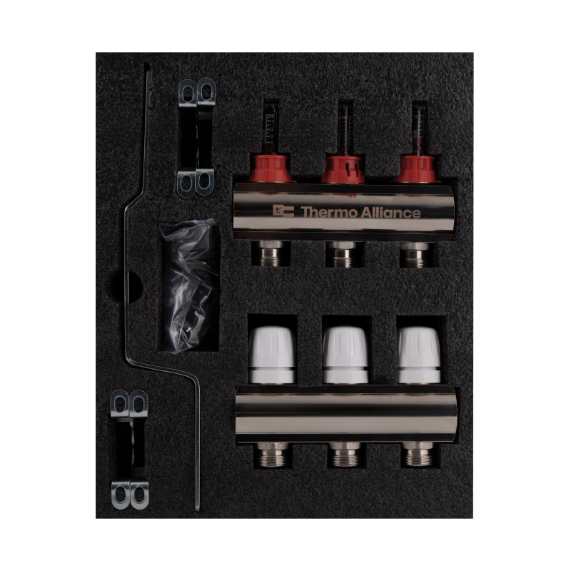 Колектор з витратомірами Thermo Alliance Standart 1" 3 виходи SD235W3