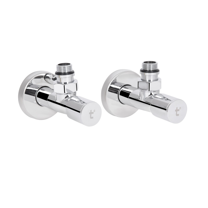 Комплект кранів Thermo Alliance Standart 1/2" НР для рушникосушарки кутовий SF395W15