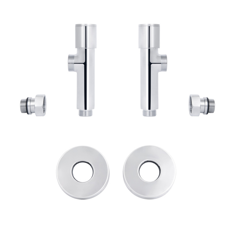 Комплект кранів Thermo Alliance Standart 1/2" НР для рушникосушарки кутовий SF395W15