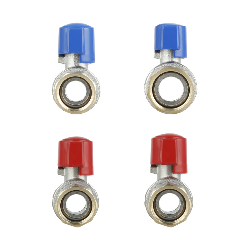 Комплект прямих кранів Thermo Alliance Standart 1/2"ВН-3/4"ВН з накидною гайкою для підключення котла TAS262RBW1520