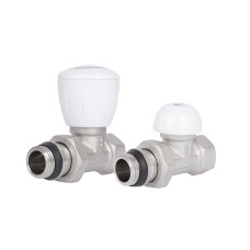 Комплект радіаторних кранів Thermo Alliance Standart 1/2" ВН прямий TAS230W15