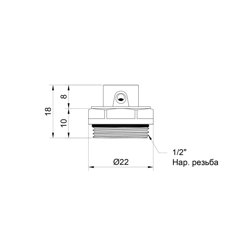 Кран Маєвського Thermo Alliance Standart 1/2" SD210W15