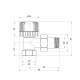 Кран радіаторний Icma 1/2" 28х1,5 кутовий №774