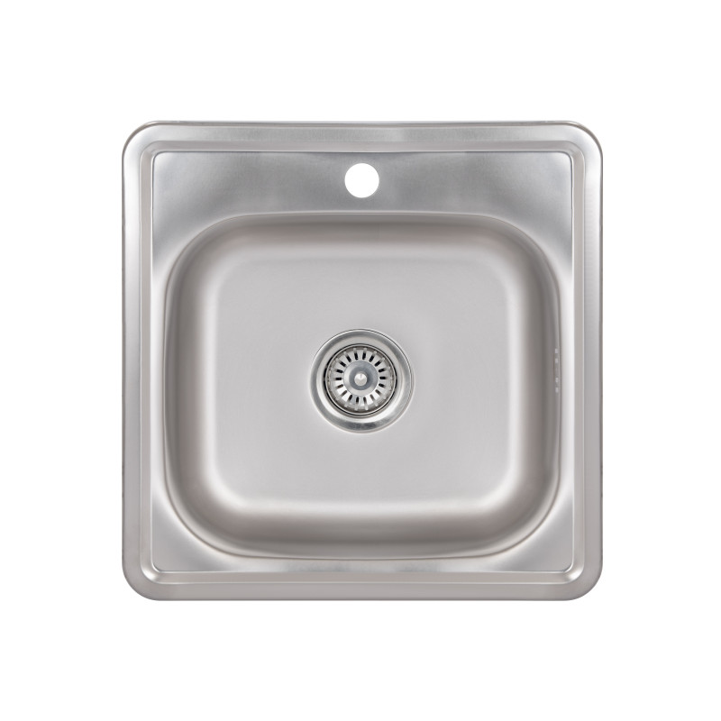 Кухонна мийка Brinex 4848 0,6 мм Satin (BRIN4848SAT0651257)