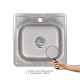 Кухонна мийка Brinex 4848 0,6 мм Satin (BRIN4848SAT0651257)