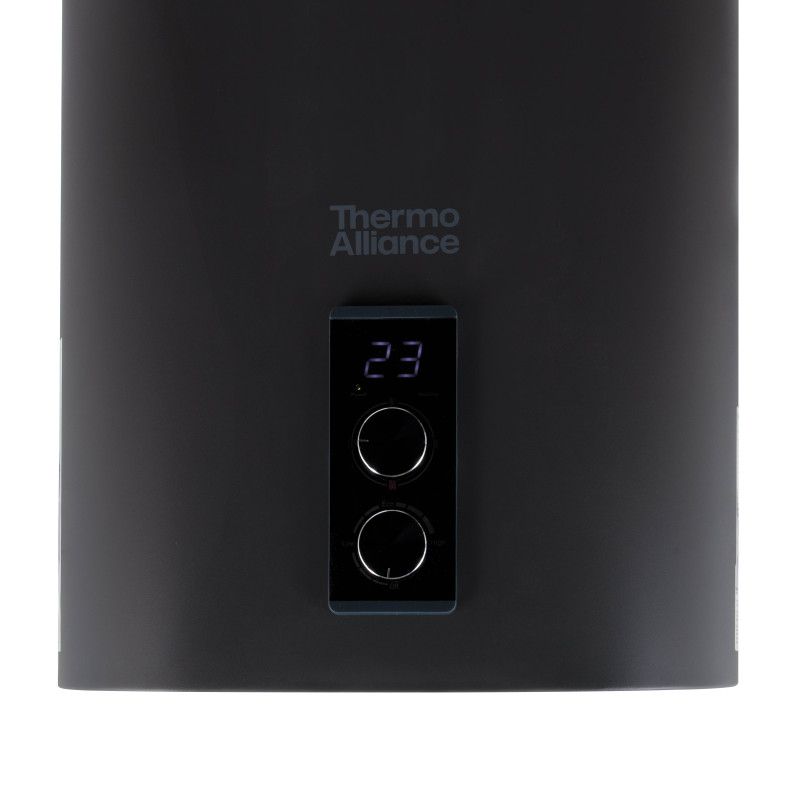 Водонагрівач електричний Thermo Alliance 80 л Grey, плоский вертикальний, мокрий ТЕН 2 кВт (0,8+1,2) DT80V20G(PD)/2G