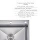 Акційний набір Lidz: мийка H6050H інтегрована Decor Honeycomb 2,5/0,5 мм LDH6050DEC48370 + Змішувач Aria для кухні з гнучким виливом (k35) Grey