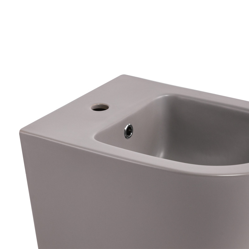 Біде підвісне Qtap Robin 515x370x350 мм, Stone grey QT13551381GSG