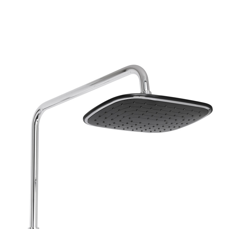 Душова система універсальна Qtap Grand на три споживача (з виливом) QTGRABCR1004 Chrome/Black