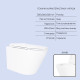 Готове рішення Qtap для ванної кімнати: підвісний унітаз Swan Ultra Quiet 520x360x320 + комплект інсталяції Nest 4 в 1 (лінійна клавіша Matt Black)
