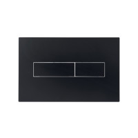 Клавіша змиву Qtap Standard 152x236x28 мм, Matt Black, лінійна QTSTD164BLM49473