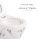 Комплект Qtap Robin Marble 3 в 1: підвісний унітаз Ultra Quiet + біде підвісне + раковина накладна QTROBMR49160