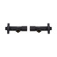 Комплект кранів Thermo Alliance Standart 1/2" З для рушникосушарки кутовий чорний SF395W15B