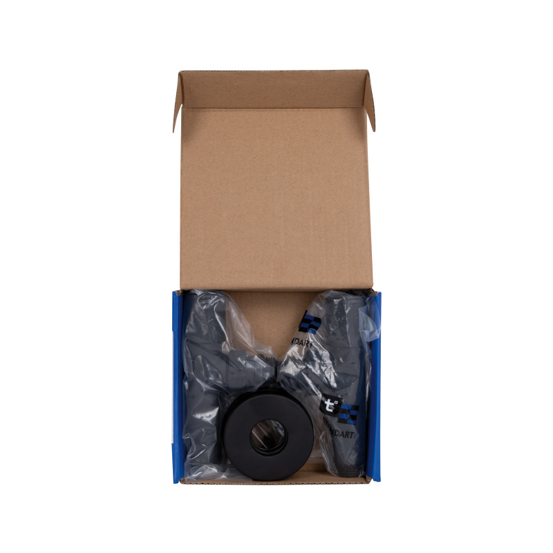 Комплект кранів Thermo Alliance Standart 1/2" З для рушникосушарки кутовий чорний SF395W15B