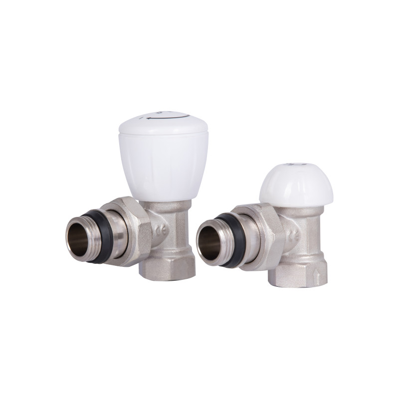 Комплект радіаторних кранів Thermo Alliance Standart 1/2" ВН кутовий TAS232W15