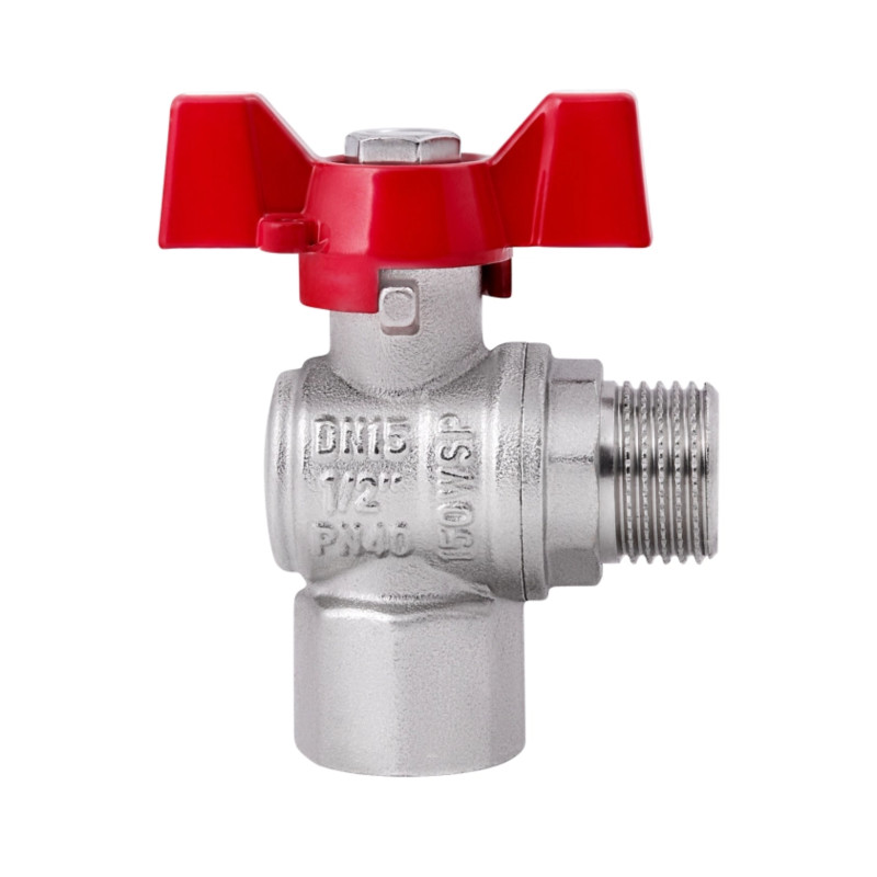 Кран кульовий Thermo Alliance Forte 1/2" ВЗ для води угловой (метелик) SF267W15
