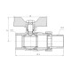 Кран кульовий "Американка" Thermo Alliance Forte 3/4" прямий SF220W20