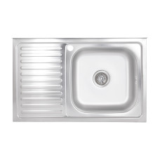 Кухонна мийка Brinex 5080-R 0,6 мм Satin (BRIN5080RSAT06)