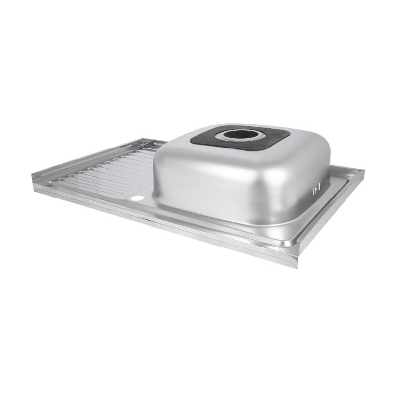 Кухонна мийка Brinex 5080-R 0,6 мм Satin (BRIN5080RSAT06)