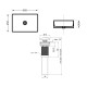 Раковина накладна Qtap Tern 610x350x135 мм, Beige, прямокутна, з донним клапаном QTTER188SB49790