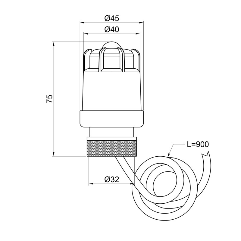 Сервоповід Thermo Alliance Standart M30x1,5 SD347