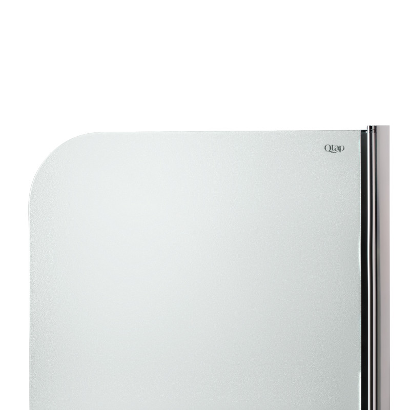 Штора на ванну Qtap Standard CRM407513APR скло Pear 6 мм, 75х140 см, права