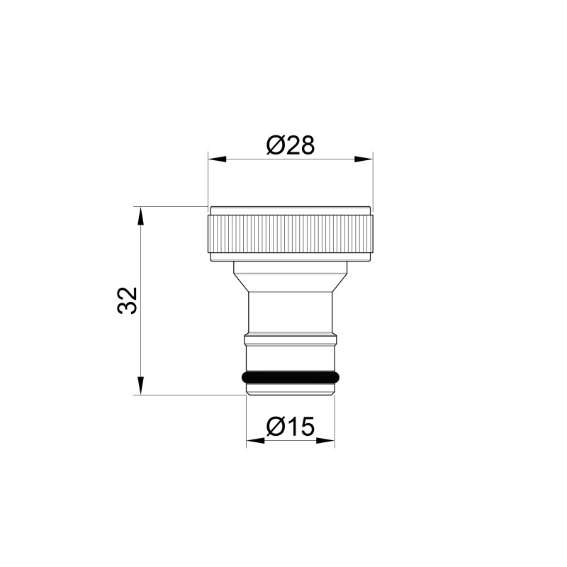 Штуцер с адаптером Thermo Alliance Standart 3/4"х1/2" ВР SD140W2015