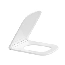 Сидіння для унітазу Qtap (Gemini 490) 428x344x37,5 мм, White, з мікроліфтом, Slim Duroplast, Quick Release QTSC179W49385