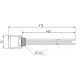 ТЕН з термостатом Galmet GE, 2 кВт, 230 В - 5/4" (1 1/4") (100-140 л) (41020001)