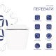 Унітаз підвісний Qtap Crow безобідковий з сідінням Soft-close QT05335170W