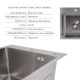 Акційний набір Lidz: мийка H4545 Decor 2,5/0,5 мм + Змішувач Aria для кухні з гнучким виливом (k35) Grey