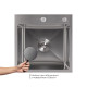 Акційний набір Lidz: мийка H4545 Decor 2,5/0,5 мм + Змішувач Aria для кухні з гнучким виливом (k35) Grey
