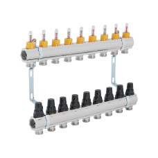 Колектор з витратомірами Thermo Alliance Forte 1" 9 виходів SF001W9