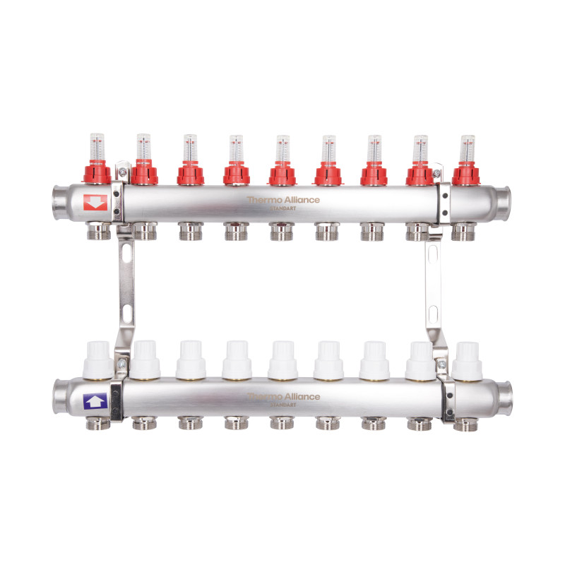 Колектор з витратомірами Thermo Alliance Standart 1" 9 виходів SD0049
